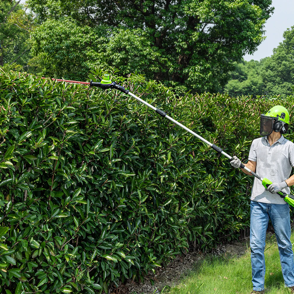 40V Pole Saw & Hedge Trimmer Gen. II - 2x 2Ah Battery - Image 4