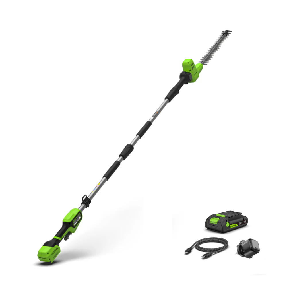POWERALL 24V Pole Hedge Trimmer 51cm Gen. II - 2Ah Battery