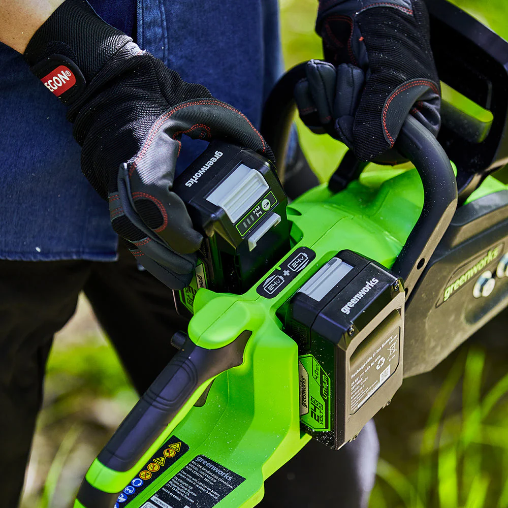POWERALL 48V (24V x 2) Chainsaw 36cm - 2x 4Ah Battery - Image 4