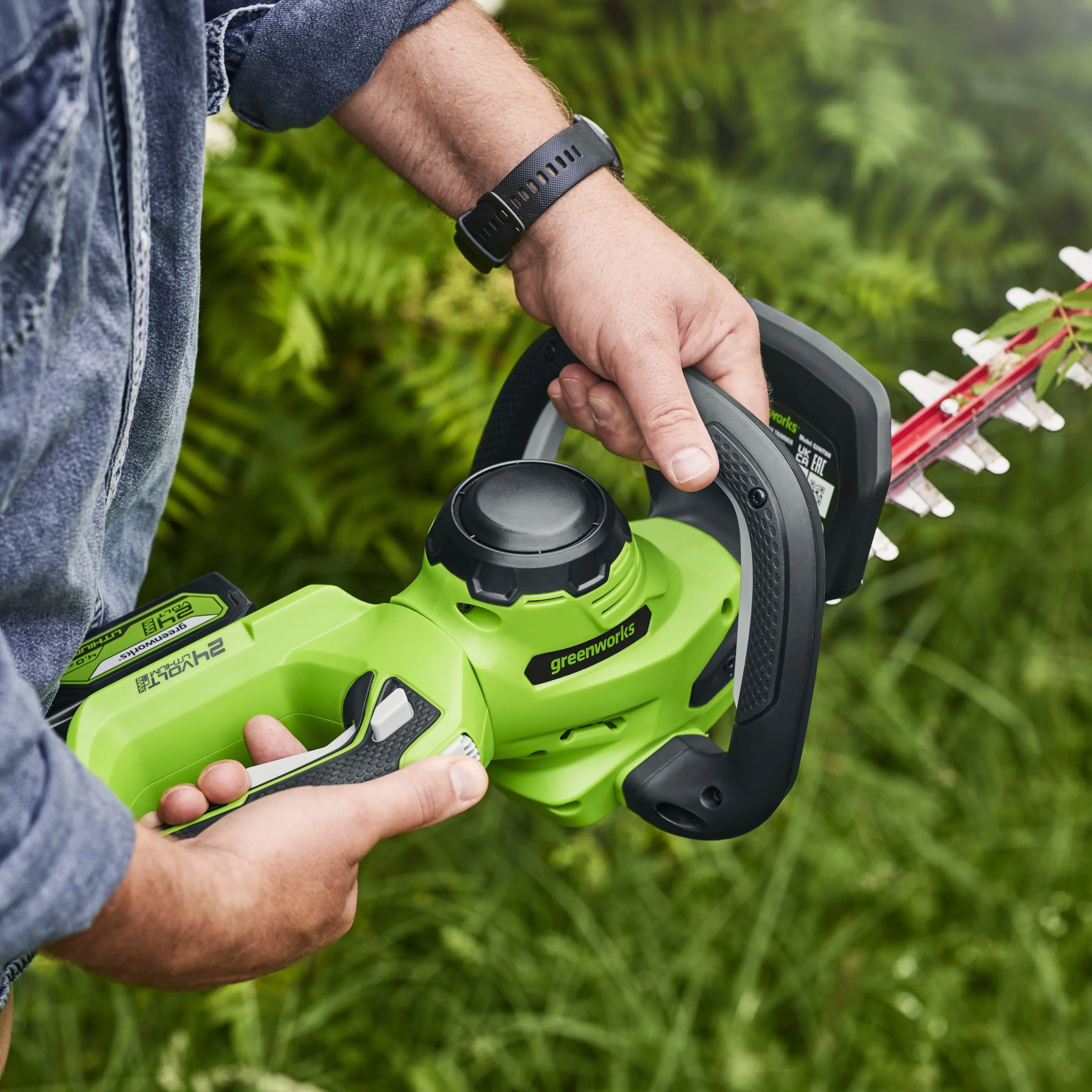 POWERALL 24V Hedge Trimmer 56cm Gen. II - 2Ah Battery - Image 6