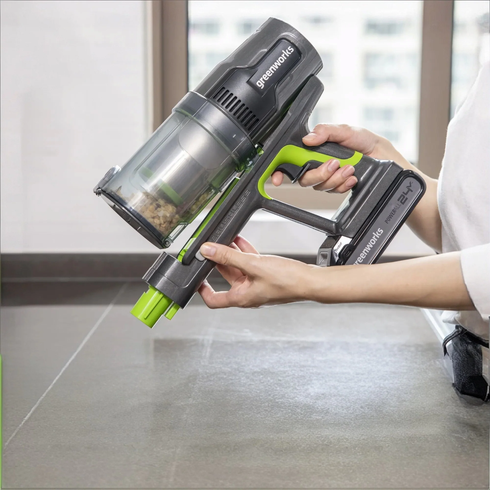 POWERALL 24V Stick Vacuum Cleaner - 4Ah Battery - Image 4