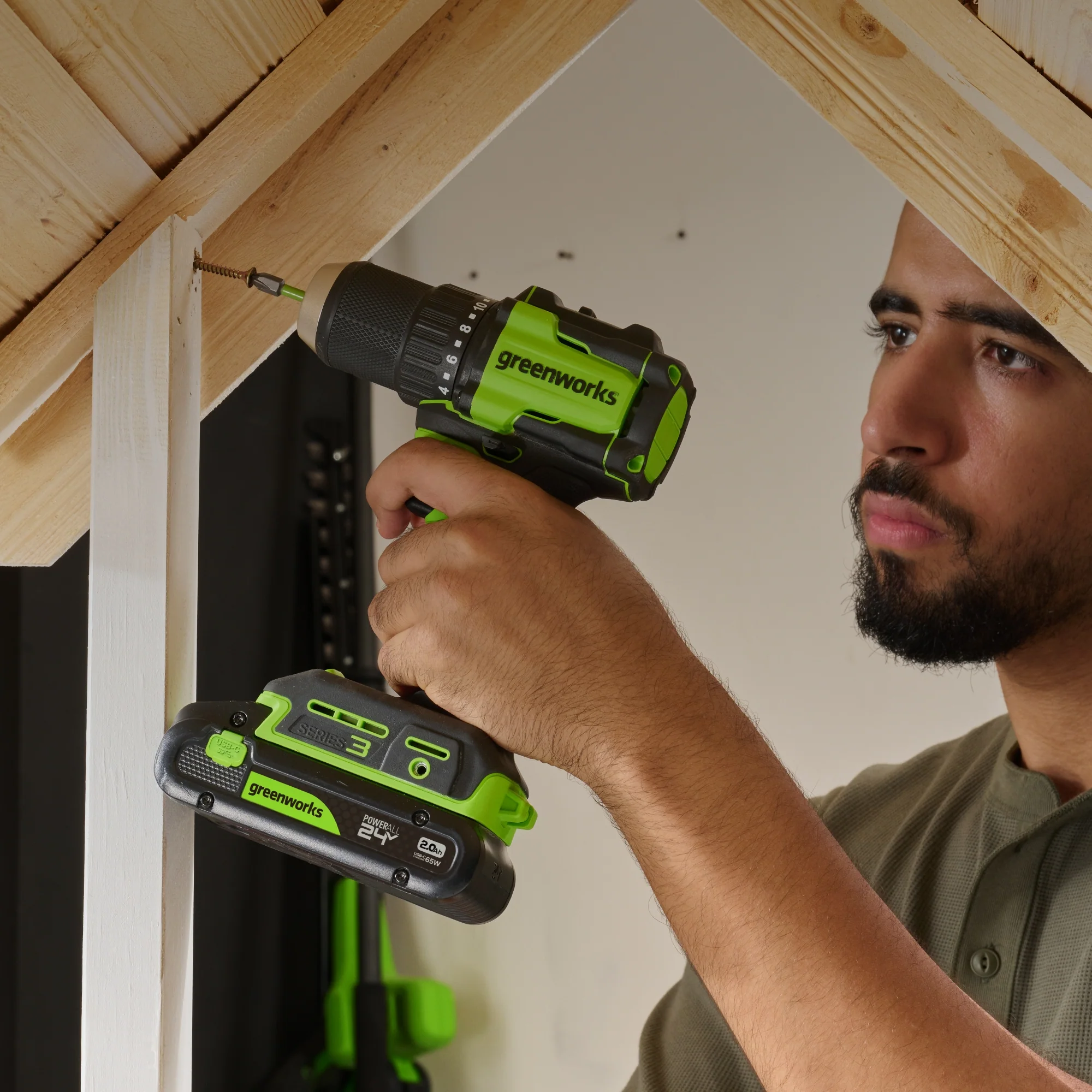 POWERALL 24V Drill Driver 45Nm - 2Ah Battery - Image 5