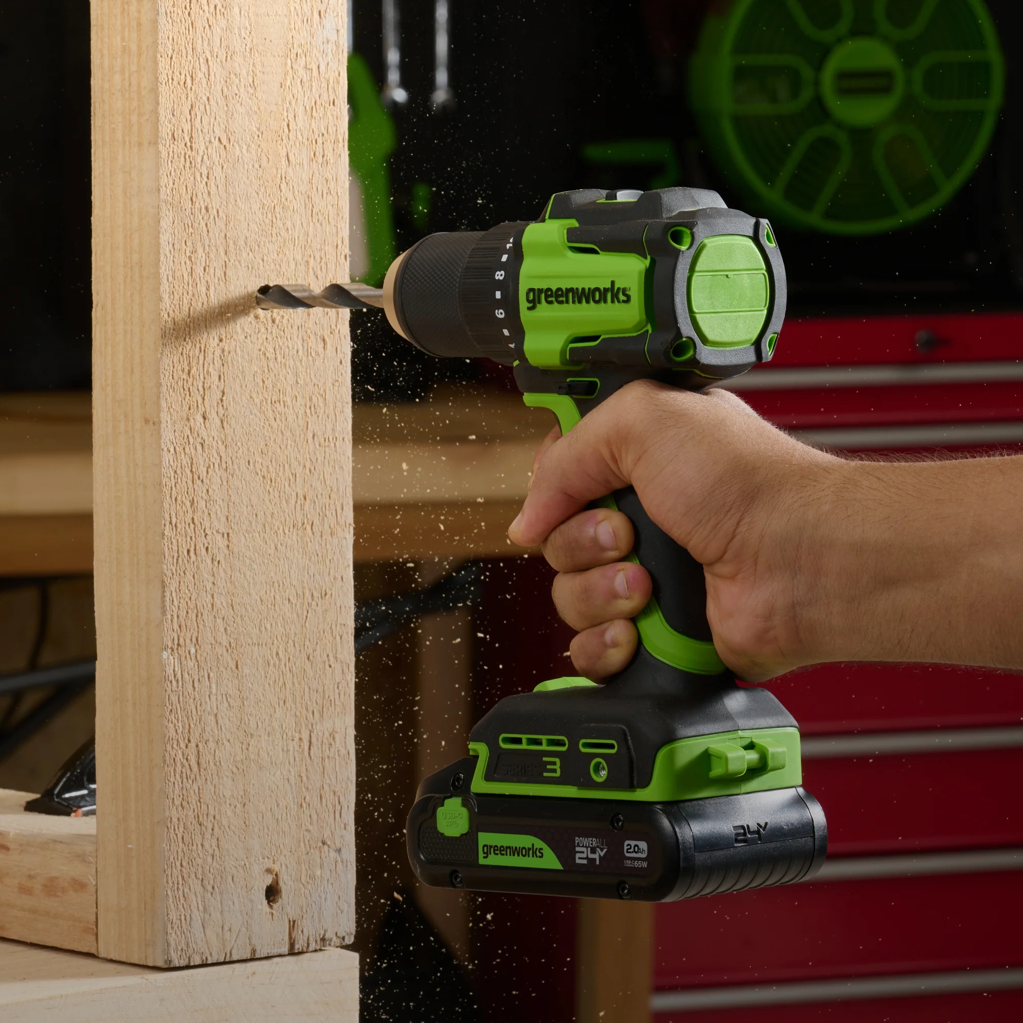 POWERALL 24V Drill Driver 45Nm - 2Ah Battery - Image 9