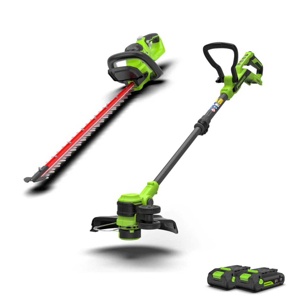 POWERALL 24V Grass Trimmer 30cm + Hedge Trimmer 61cm Set