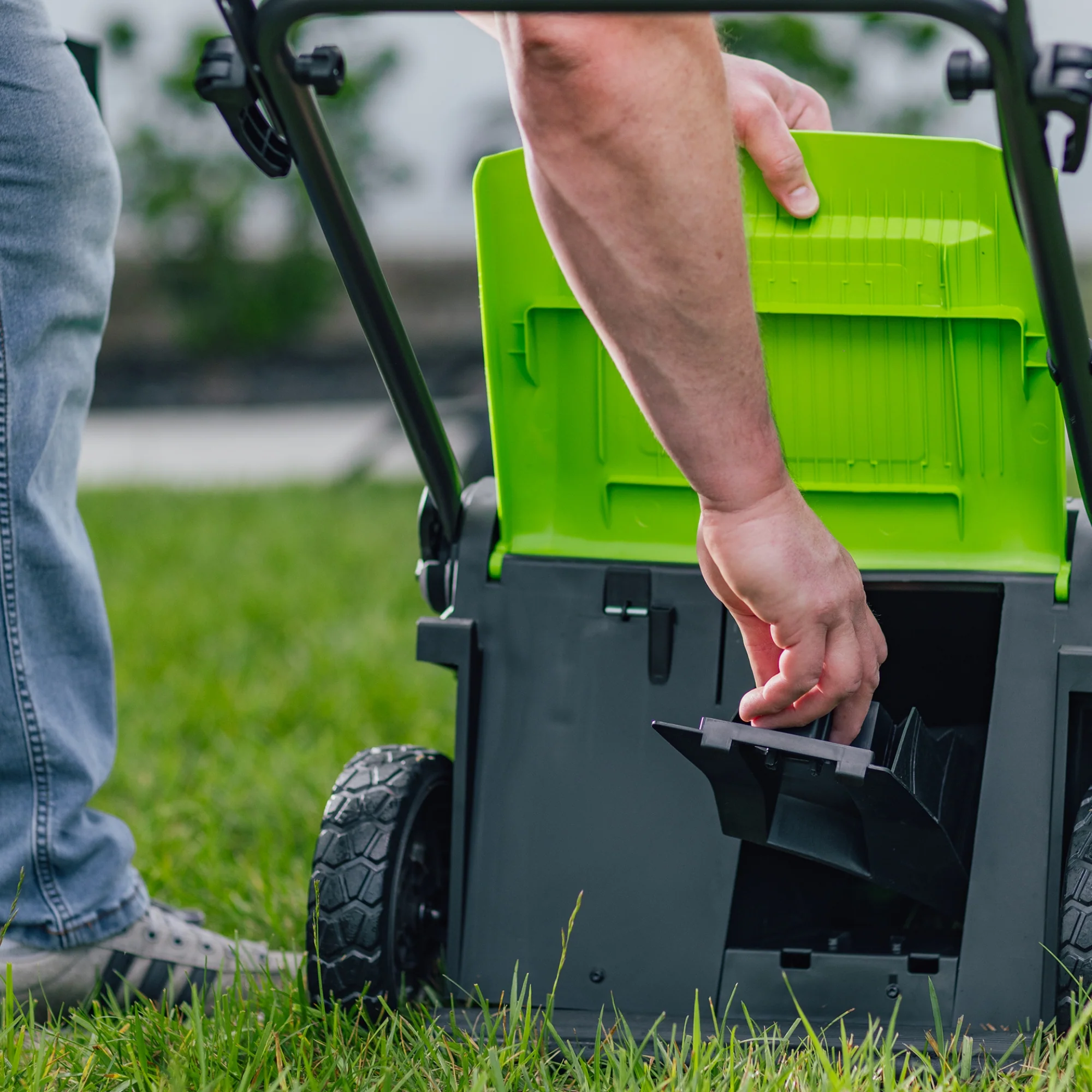 POWERALL 48V (24V x 2) Lawn Mower 36cm + 24V Grass Trimmer 25cm Gen. II Set - Image 9