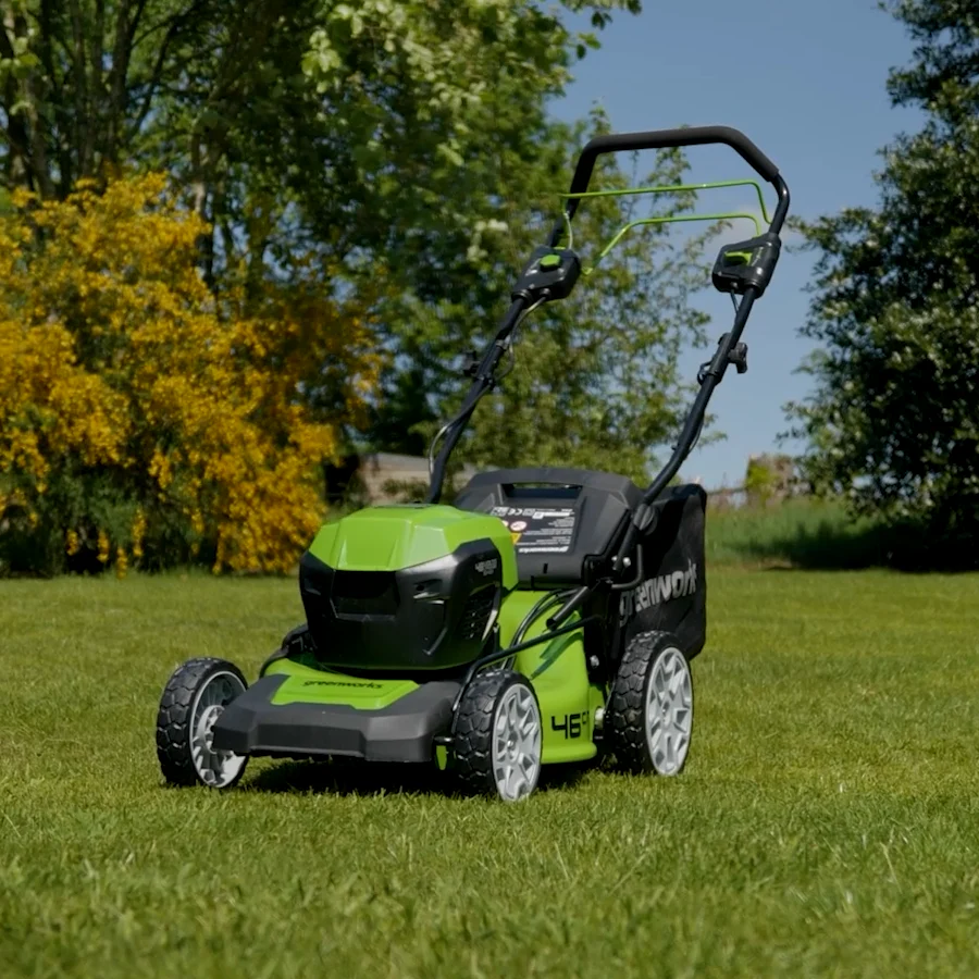 POWERALL 48V (24V x 2) Lawn Mower 46cm Self-Propelled - 2x 4Ah Battery - Image 8