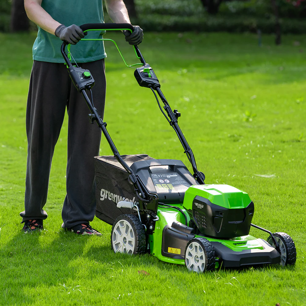 POWERALL 48V (24V x 2) Lawn Mower 46cm Self-Propelled - 2x 4Ah Battery - Image 4