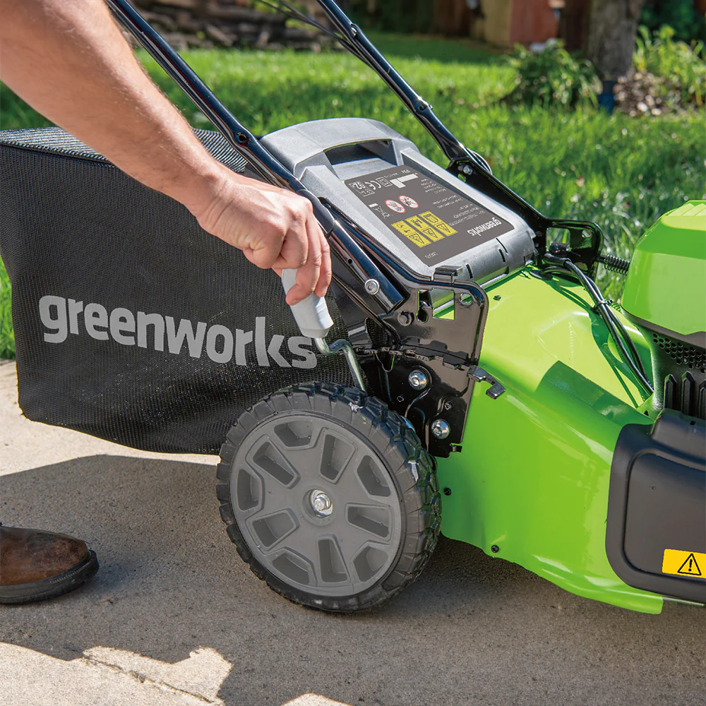 POWERALL 48V (24V x 2) Lawn Mower 46cm Self-Propelled - 2x 4Ah Battery - Image 3